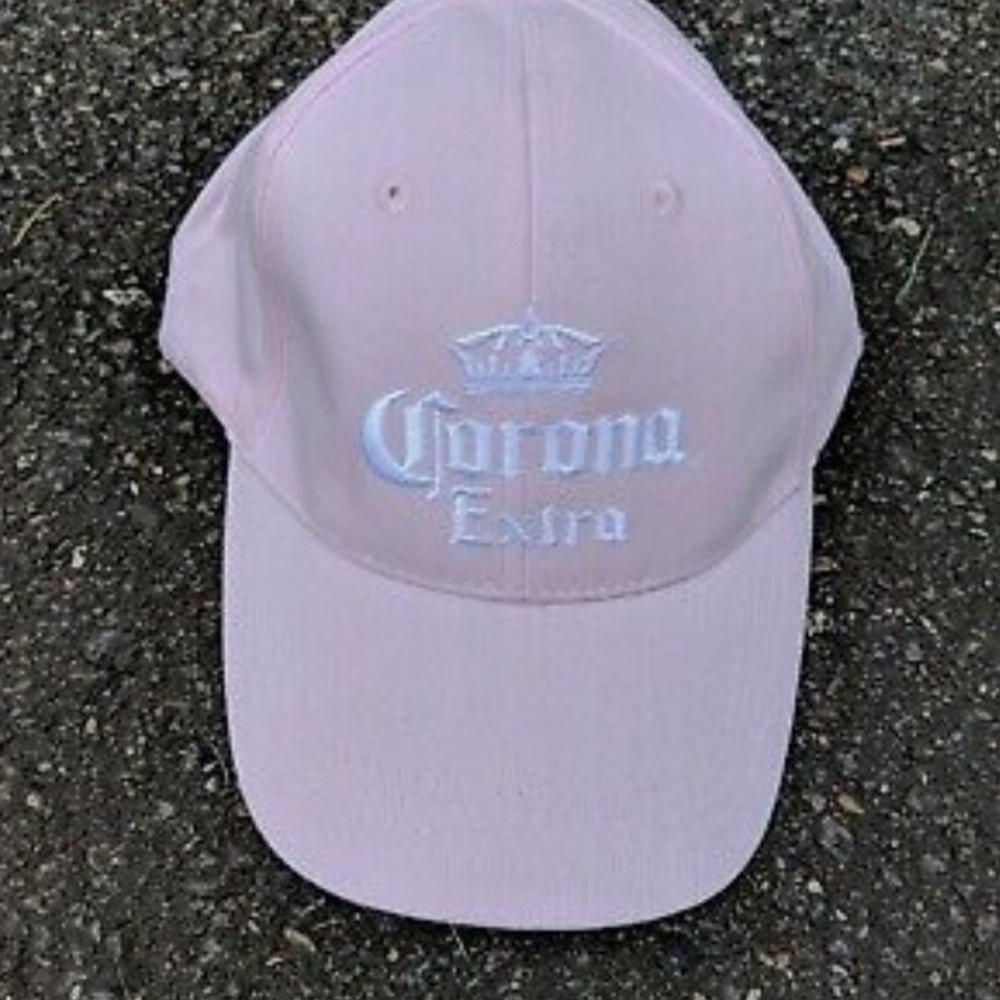 Y2K baby pink corona hat